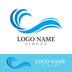 Wave beach vector illustration design