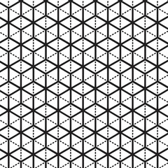 seamless geometric pattern with cube icon