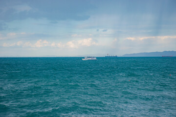 big boats on the sea