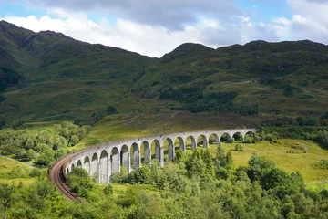 Türaufkleber Glenfinnan-Viadukt Das Glenfinnan-Viadukt im schottischen Hochland