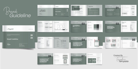 Landscape Brand Guidelines Brand Style Guide Book Brochure Layout Brand Book Brand Manual Landscape Brand Guideline