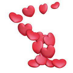 Cuori in gruppo stilizzati