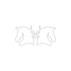 horse icon ilustration vector
