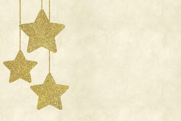 Vintage paper  background with gold stars