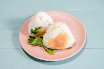 明太子のおにぎり