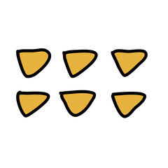 Abstract triangle minimalist memphis shape