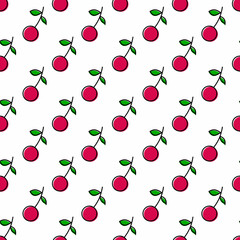 seamless pattern with cherry