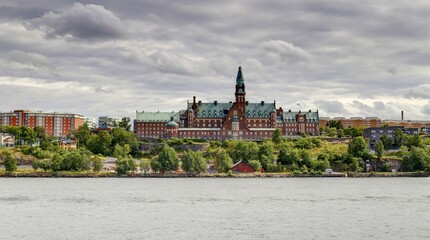 navigation dans le port de Stockholm en Suède