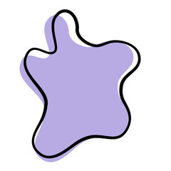 Abstract modern blob shape background