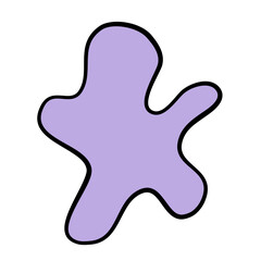 Abstract modern blob shape background