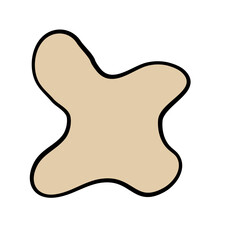 Abstract modern blob shape background