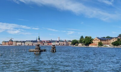 navigation dans le port de Stockholm en Suède