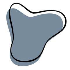 Obraz premium Abstract modern blob shape background