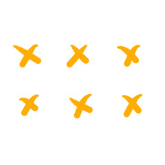 Obraz premium Abstract cross minimalist memphis shape background