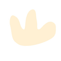 Abstract naive minimalist shape