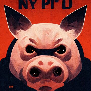 Angry Nypd Pig In Uniform