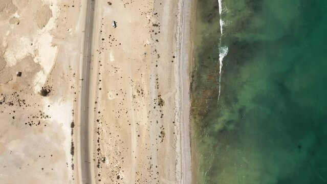 Aerial, Coastline At Hasik, East Coast, Oman