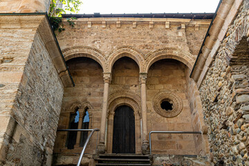 Fototapeta na wymiar Balcon de la Reina (Queen's Balcony), Monastery of Saint Mary of Carracedo in Carracedelo, El Bierzo, Spain