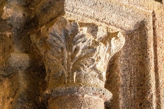 Capital in the Royal Palace of the Monastery of Saint Mary of Carracedo, Spain