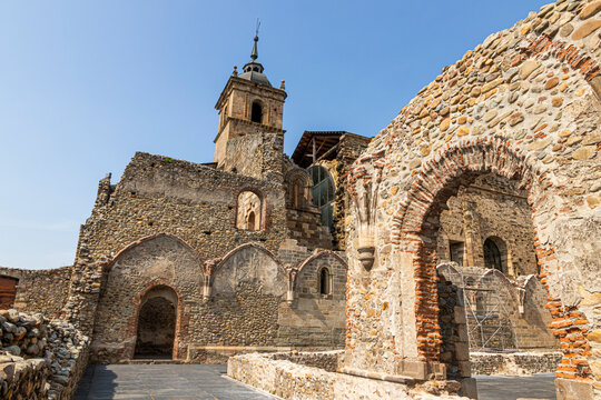 Carracedo, Spain. The Monastery of Santa Maria de Carracedo, an old ruined abbey in the El Bierzo region near Carracedelo