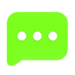 Fototapeta premium 3D icon messaging app