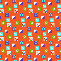 Vector pattern for design and print. Bright abstract style texture with elements of geometric shapes for use in business, marketing, fashion, etc.