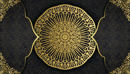 Creative luxury decorative mandala background. Luxury Royal ornamental decorative greeting card. Mandala style greeting card. Invitation, Diwali, India, Indian, Arabic, Damask, Asian, Turkish.