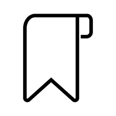Bookmark label icon. Reading bookmark and browser bookmark. Vector.