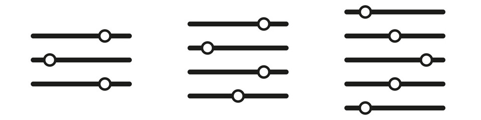 Black control panel design for any purposes. Music volume controller. 