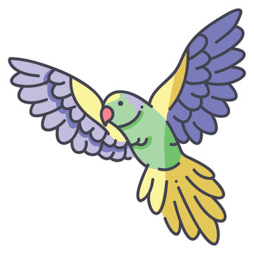 ring-necked parakeet icon