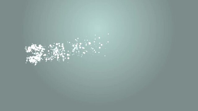 Particle Animation February Text Template
