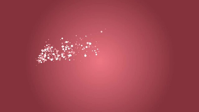 Particle Animation August Text Template