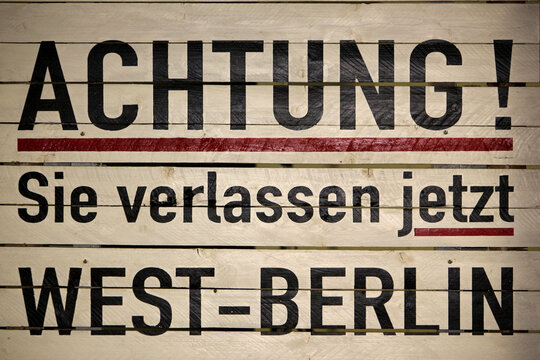Grenzschild West-Berlin