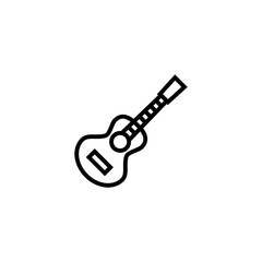 Guitar icon isolated on white background