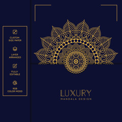 Indian pattern wallpaper. Vector illustration. Luxury mandala background with golden arabesque pattern arabic islamic east style. decorative mandala for print, poster, cover, brochure, flyer, banner.
