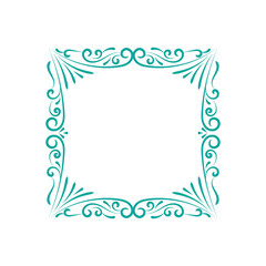 Vintage and classic ornament frame isolated on white background