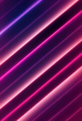 Fototapeta premium Glowing pink purple neon glowing abstract geometric background.