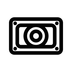 Obraz premium action camera icon, outline style, editable vector