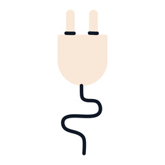 Electrical plug. Illustration on a transparent background.