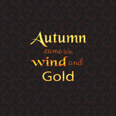 Autumn Text Design and Typography 