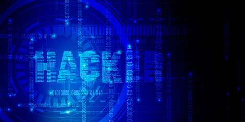 2d illustration cyber crime and internet privacy hacking.Network security,cyber attack,computer virus,ransomware and malware concept