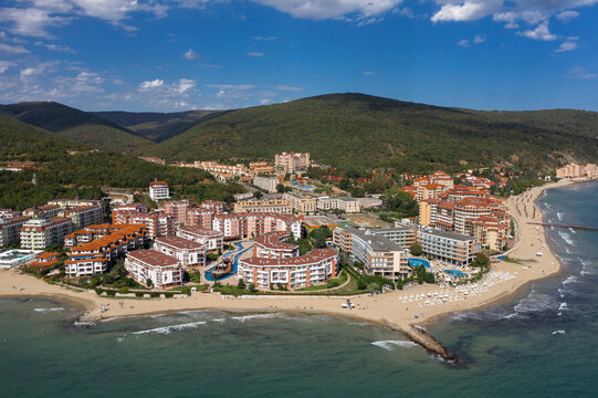 Aerial view to a sea resort Elenite, Bulgaria
