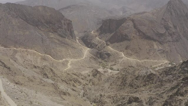 Aerial, Above The Snake Canyon, Oman
