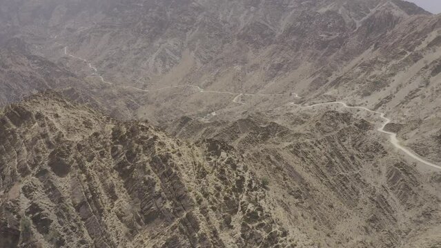 Aerial, Above The Snake Canyon, Oman