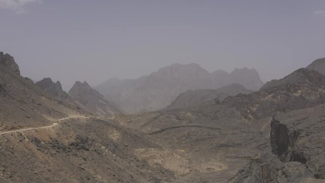 Aerial, Above The Snake Canyon, Oman