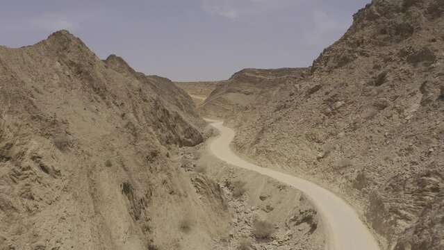 Aerial, Above The Snake Canyon, Oman