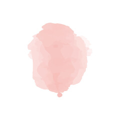 Vector Blush pink watercolor stains Paint stropke. Abstract pink watercolor hand painted on paper.