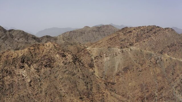 Aerial, Above The Snake Canyon, Oman