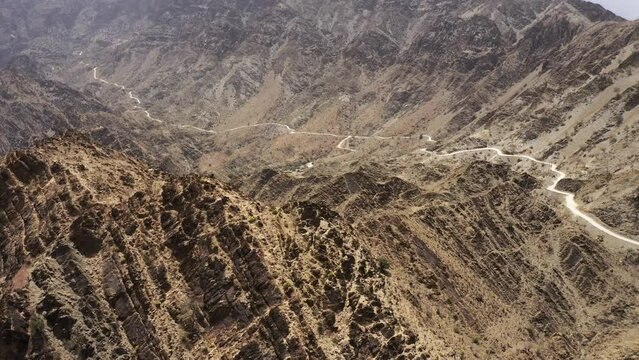 Aerial, Above The Snake Canyon, Oman