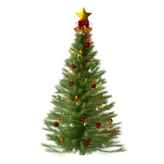 Christmas tree isolated 3d render